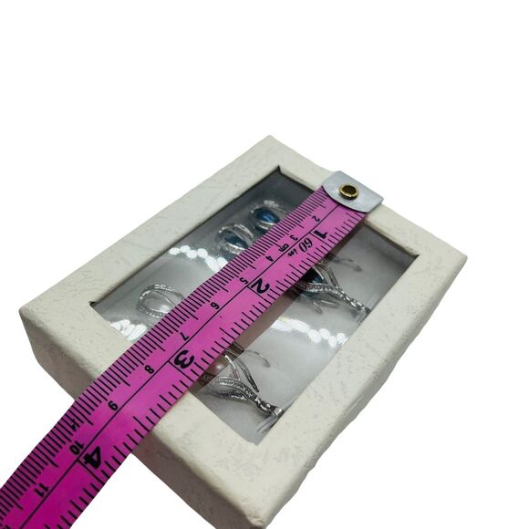 Necklace And Earrings Set Womens Silver Tone Faux Pearl Lobster Claw Clasp - Picture 10 of 16